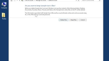 Windows 8.0 Professional - Delete a User Profile