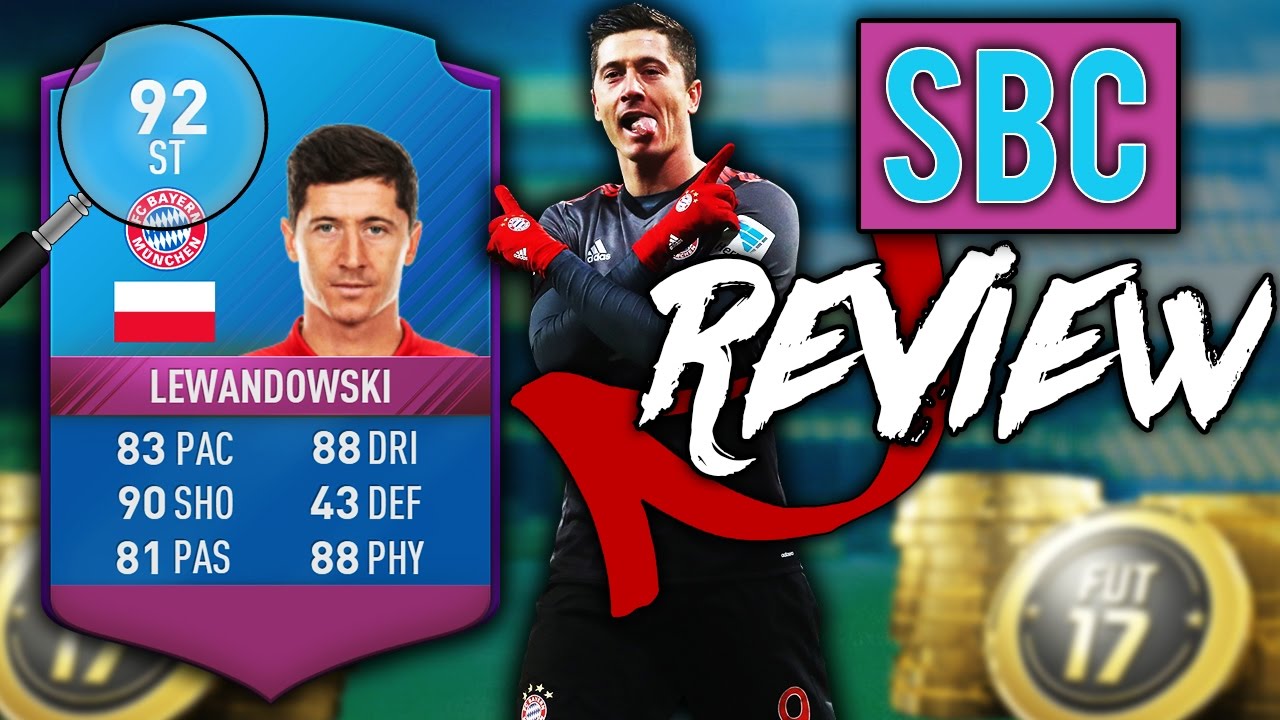 92 RATED LEWANDOWSKI REVIEW! NEW LEAGUE SBC LEWANDOWSKI! - FIFA 17 ULTIMATE TEAM