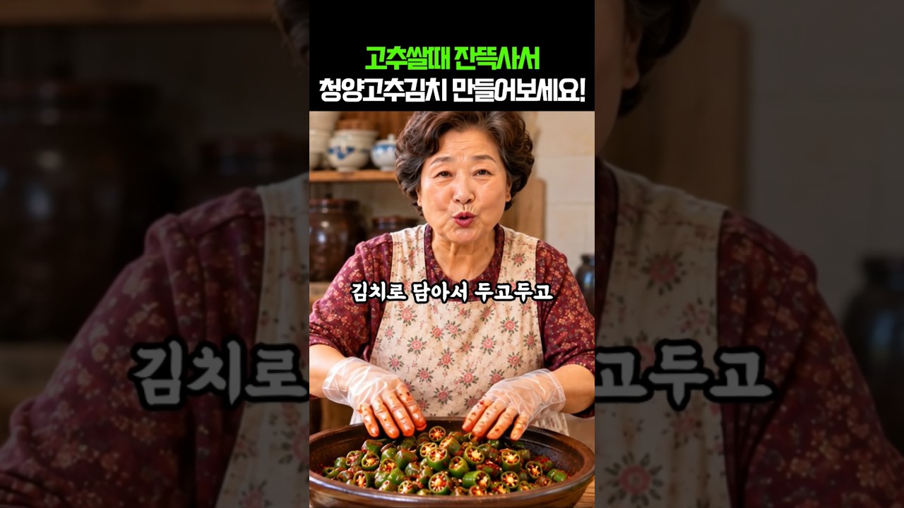 청양고추는 쌀때 잔뜩사서 이렇게 만드세요!