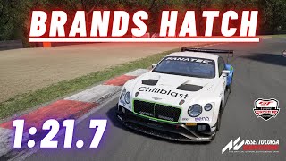 Brands Hatch Hotlap + Setup | 1:21.7 | Bentley GT3 | Assetto Corsa Competizione
