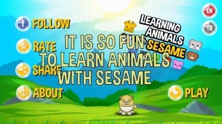 Learning Animals with Sesame [(ios) iphone/ipad - android] [free game for kids] screenshot 4