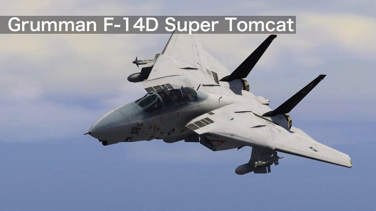 Gta5 Mod Grumman F 14d Super Tomcatでトップガン Youtube