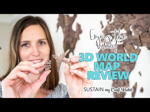 How To Decorate A Large Wall: Enjoy The Wood 3D Wood World Map Review!