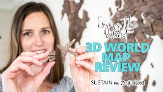 How to Decorate a Large Wall: Enjoy the Wood 3D Wood World Map Review!