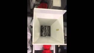 Evashred EV30E 16mm Shredding HDD running on a generator