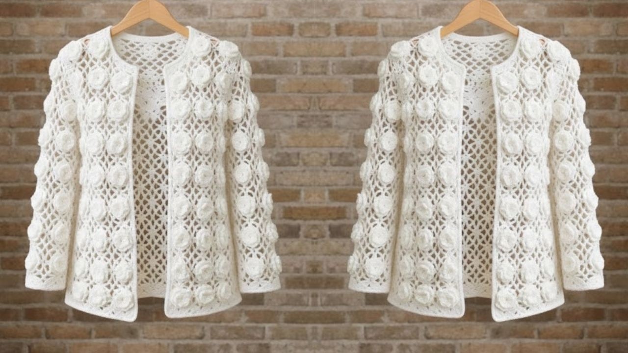 This Crochet Pattern is ABSOLUTELY AMAZING! UNIQUE & EASY Crochet Stitch for sweaters ,top, cardigan