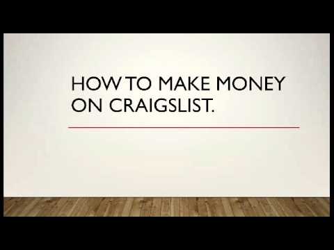 youtube how to make money with craigslist