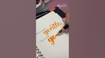 Watercolor pen or acrylic pen?  #calligraphy