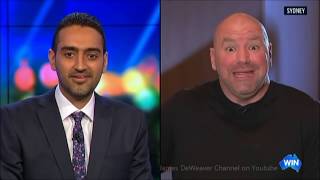 UFC Dana White Vs The Project&#39;s Waleed Aly head to head Australian Tv Interview!