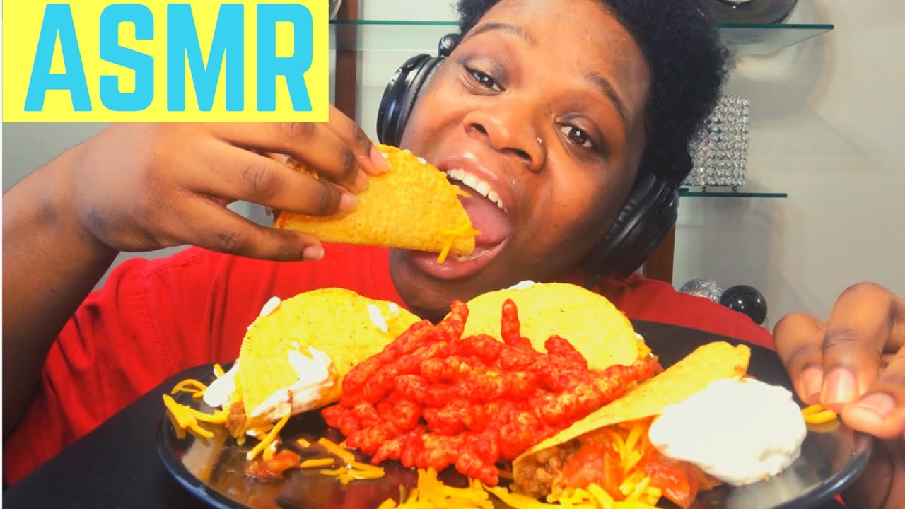 ASMR CRUNCHY TACOS & HOT CHEETOS (INTENSE EATING SOUNDS NO TALKING ...