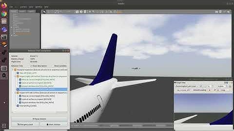 Using Airplane inspection gazebo with the drone camera
