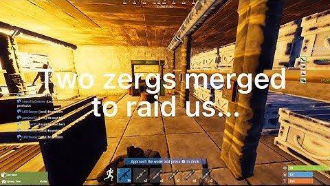 CRAZIEST Online Raid Defense *TWO ZERGS MERGED TO RAID US* - Rust Console Edition