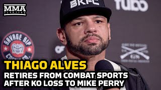 Thiago Alves Retires After Mike Perry Knockout Loss | BKFC KnuckleMania 4