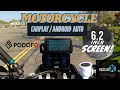 Motorcycle carplay and android auto  podofo 62 screen