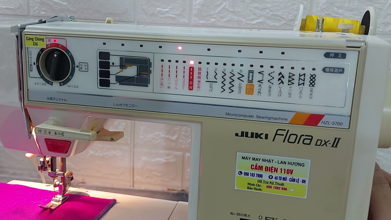 How to use the Juki Flora DXII sewing machine + Juki HZL 5700 