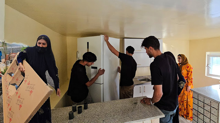 Amir's Family Installs Kitchen Cabinets & Fridge | Engineer Comes for Payment! 🛠️🏡