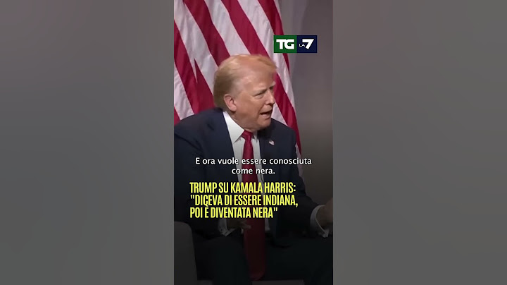 #Trump su Kamala #Harris: "Diceva di essere indiana, poi è diventata nera"