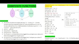 How to solve question from Composite Function Class 10  || Optional Mathematics