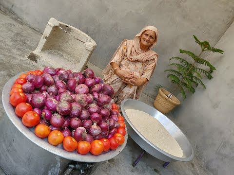 onion-rice-recipe-by-my-grandma-|-healthy-village-food-by-grandma-|-veg-village-food-|-recipes