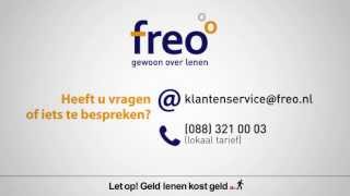 Freo - uw lening altijd online bereikbaar