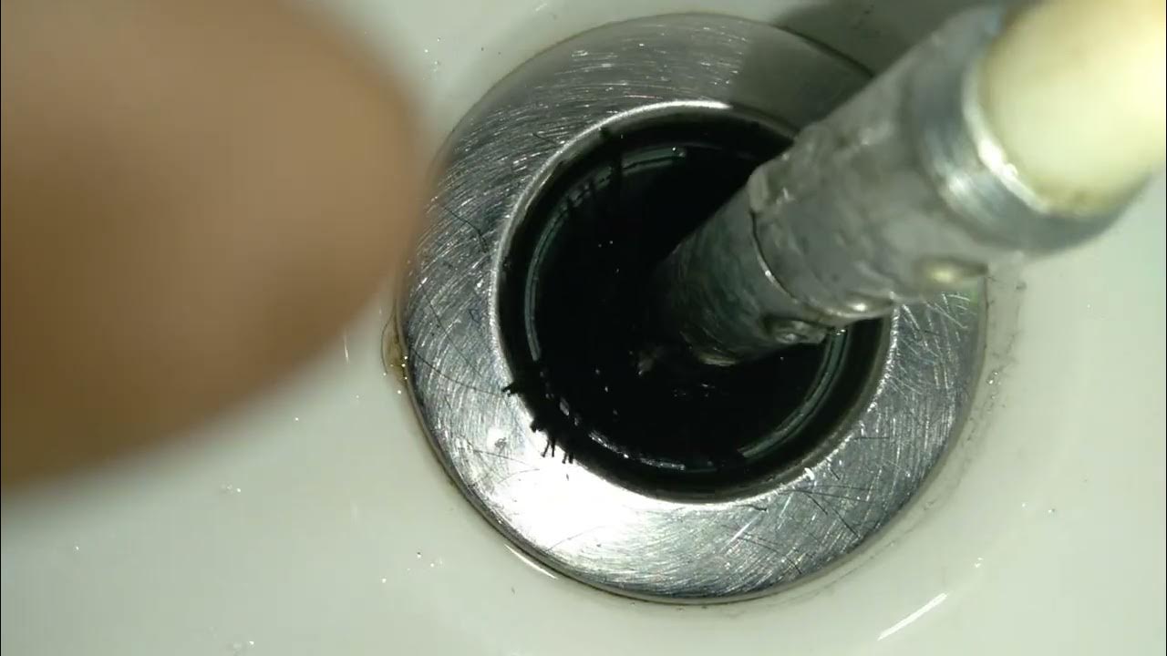 CLEANING BATHROOM SINK DRAIN YouTube