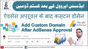 Custom domain after adsense approval || After adsense approval || Custom domain for blogger