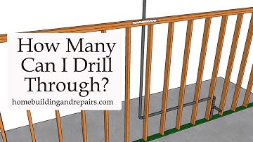 What Building Code Books Say About Drilling Through Wall Framing Studs - Plumbing And Electrical