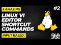 Top 5 Vi Editor Shortcut Commands (Input Mode) | Linux Vi Editor Tips for Beginners