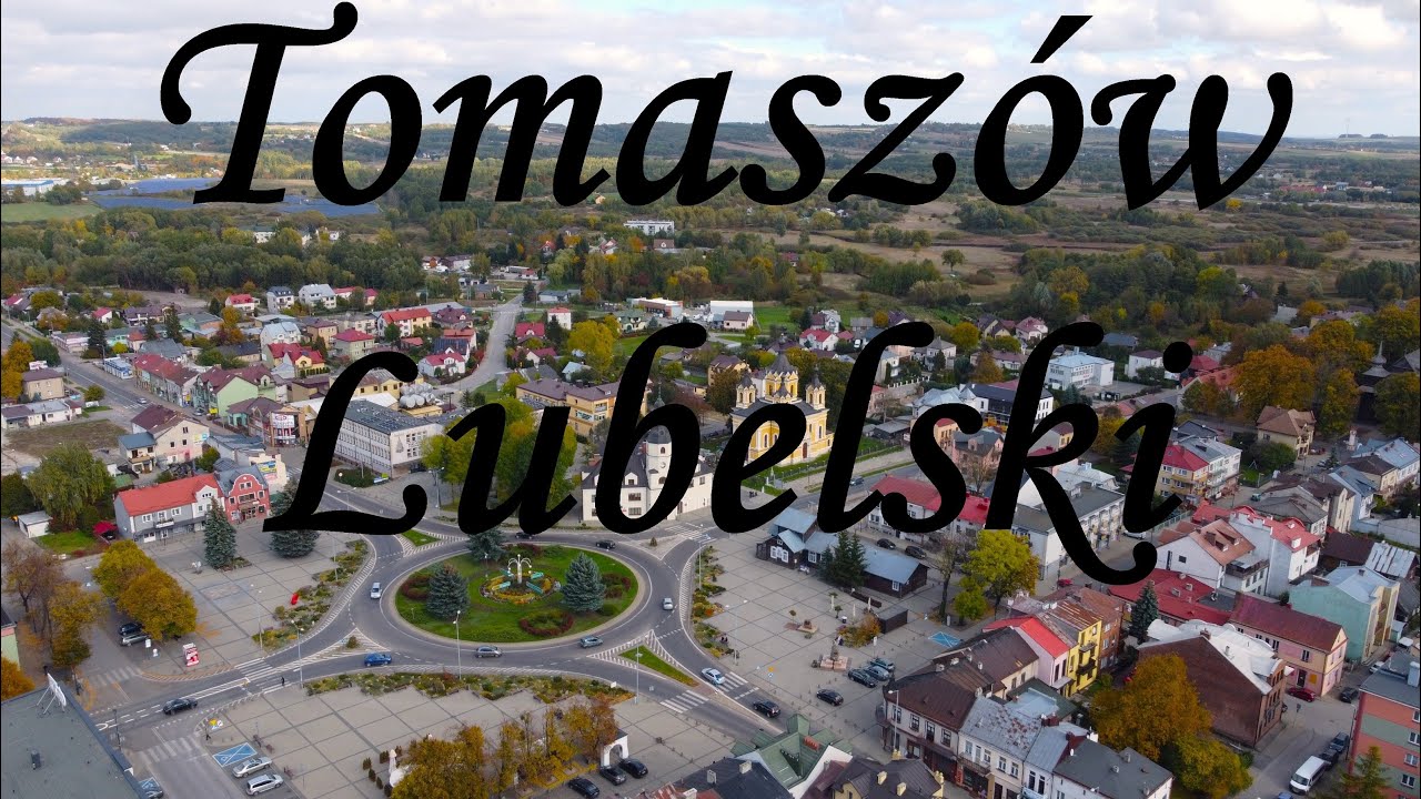 Tomaszów Lubelski i Stawy Rogóźno z drona DJI 4k - Tomaszów Lubelski z lotu ptaka DJI 4k - Roztocze