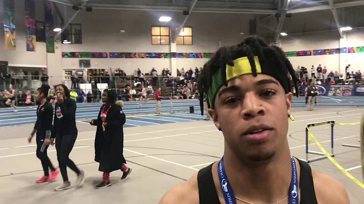 Tristen Howard Boys Winner of the Div 2 55 meter D...