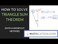 Triangle Sum Theorem Quiz