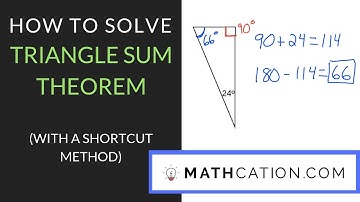 How to Solve Triangle Sum Theorem | Mathcation