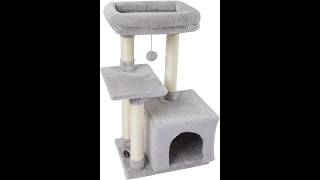 FISH & NAP Cute Cat Tree Kitten Cat Tower for Indoor Cat Condo Sisal Scratching Posts