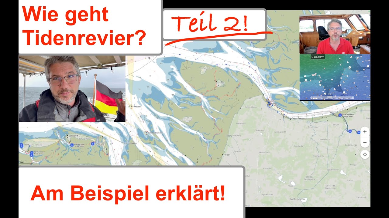 ERKLÄRT: Tidenrevier Nordsee, Elbe Motorboot und Segeln für Anfänger + Praktiker am Beispiel (2)