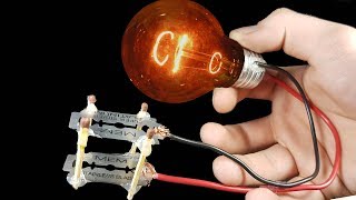 How to make Free Energy Light Bulb for Lifetime - Experiment Free Energy