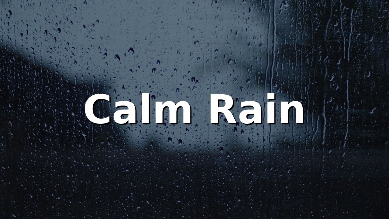 Rain Sounds for Sleep | Gentle Rainfall & Thunder for Deep Sleep, Study & Relaxation | Black Screen