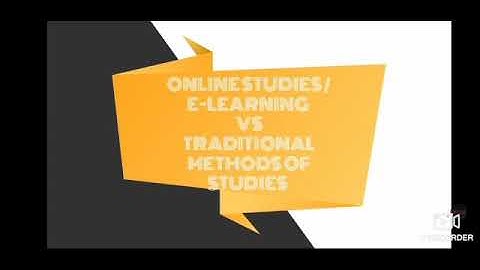 E-learning Vs traditional learning