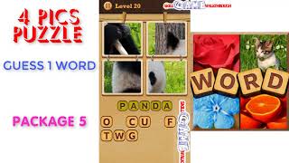 4 Pics Puzzle: Guess 1 Word | Package 5 | Level 1 - 50 | All Answers | Walkthrough screenshot 2