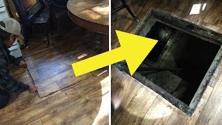 Er Überwindet Sich, Die Falltür In Seinem Fußboden Zu Öffnen