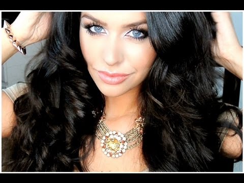 How I Curl My Hair with a Straightener! Carlibel55 - YouTube