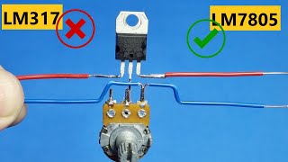 How To Make Adjustable Voltage Regulator Using 7805