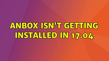 Ubuntu: Anbox isn