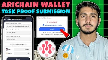 Ari wallet task proof Submission | Arichain Wallet Airdrop Registration | Ari wallet Discord task