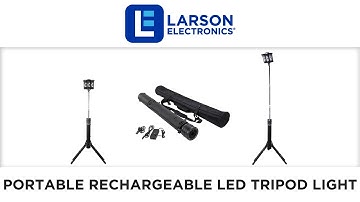 120 Watt Portable Rechargeable LED Tripod Lighting System – 12,000 Lumens - Rechargeable Battery