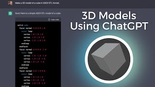 Make 3D Models using ChatGPT