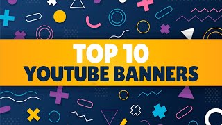 10 YouTube Banner Template Photoshop | Banner Template PSD | Free Download
