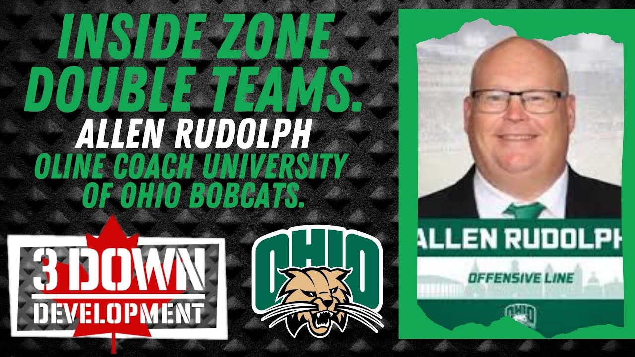 Coaching Inside Zone  Clinic Part 1: Featuring Ohio Bobcats OLINE Coach Allen Rudolph.