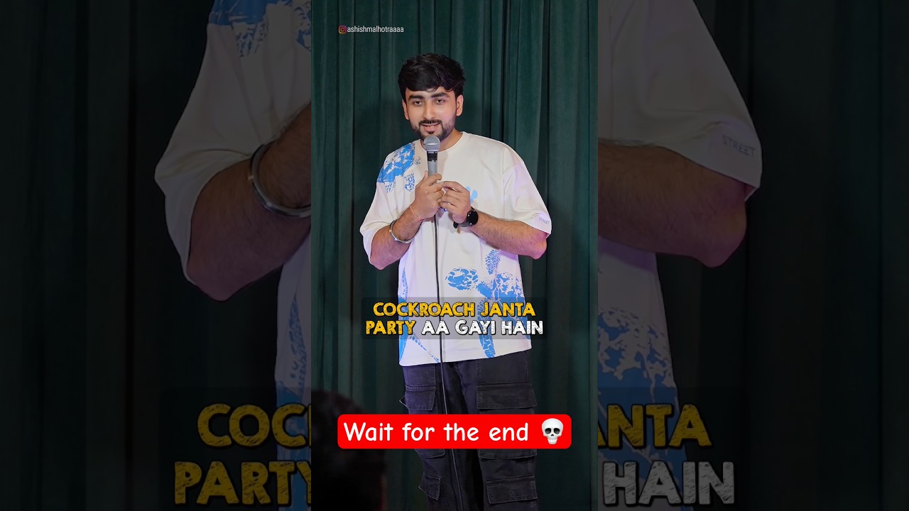 Cockroach Janta party 🤣🤣 #cockroachjantaparty #cjp #standup #viralshorts #conedy