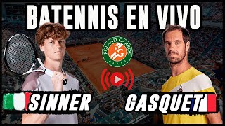 Jannik Sinner vs Richard Gasquet - Roland Garros 2024 - Reacción en vivo