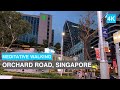 [4k] Meditative Evening Walk at Orchard Road, Singapore